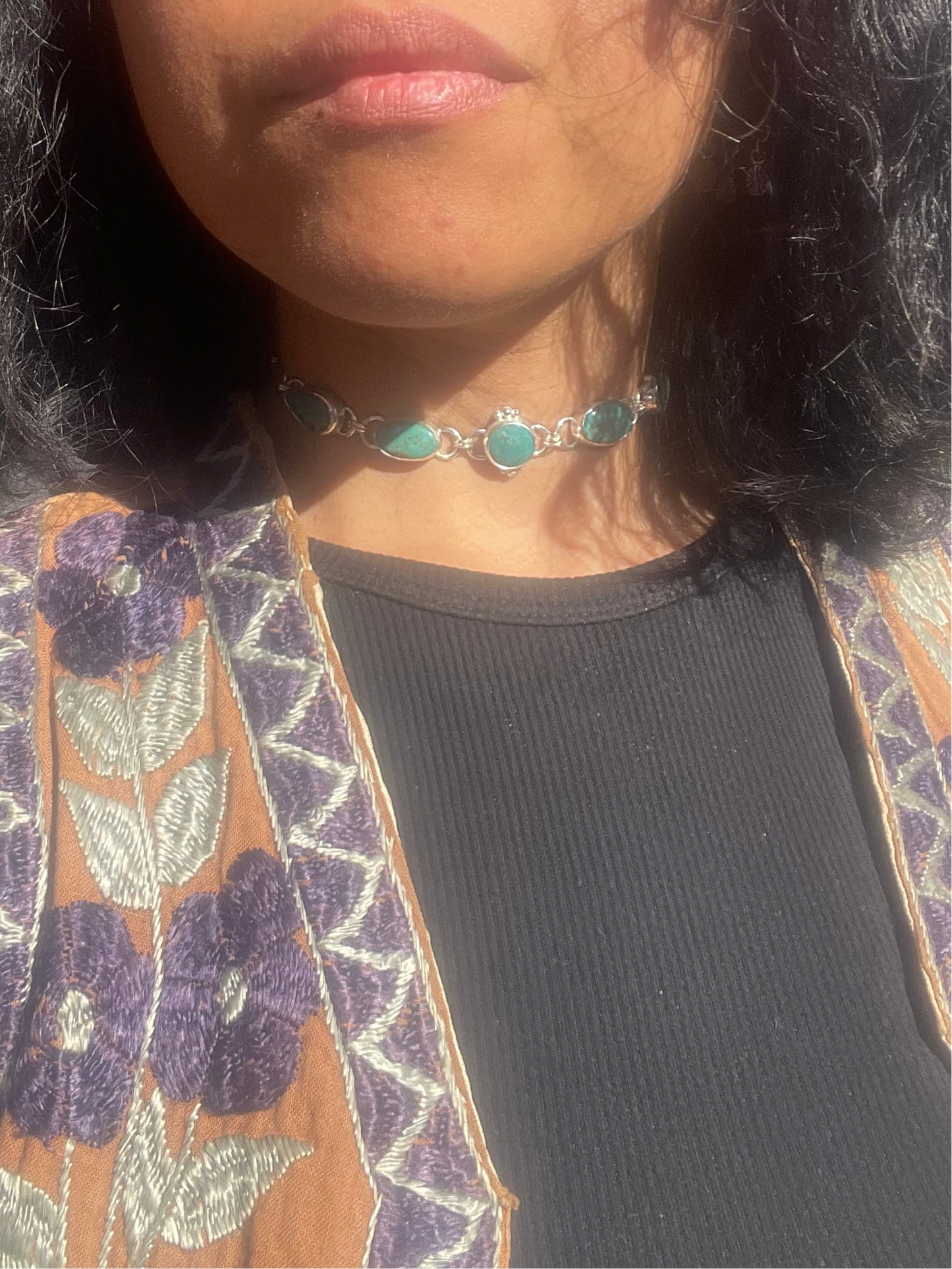 ~APACHE TURQUOISE CHOKER~