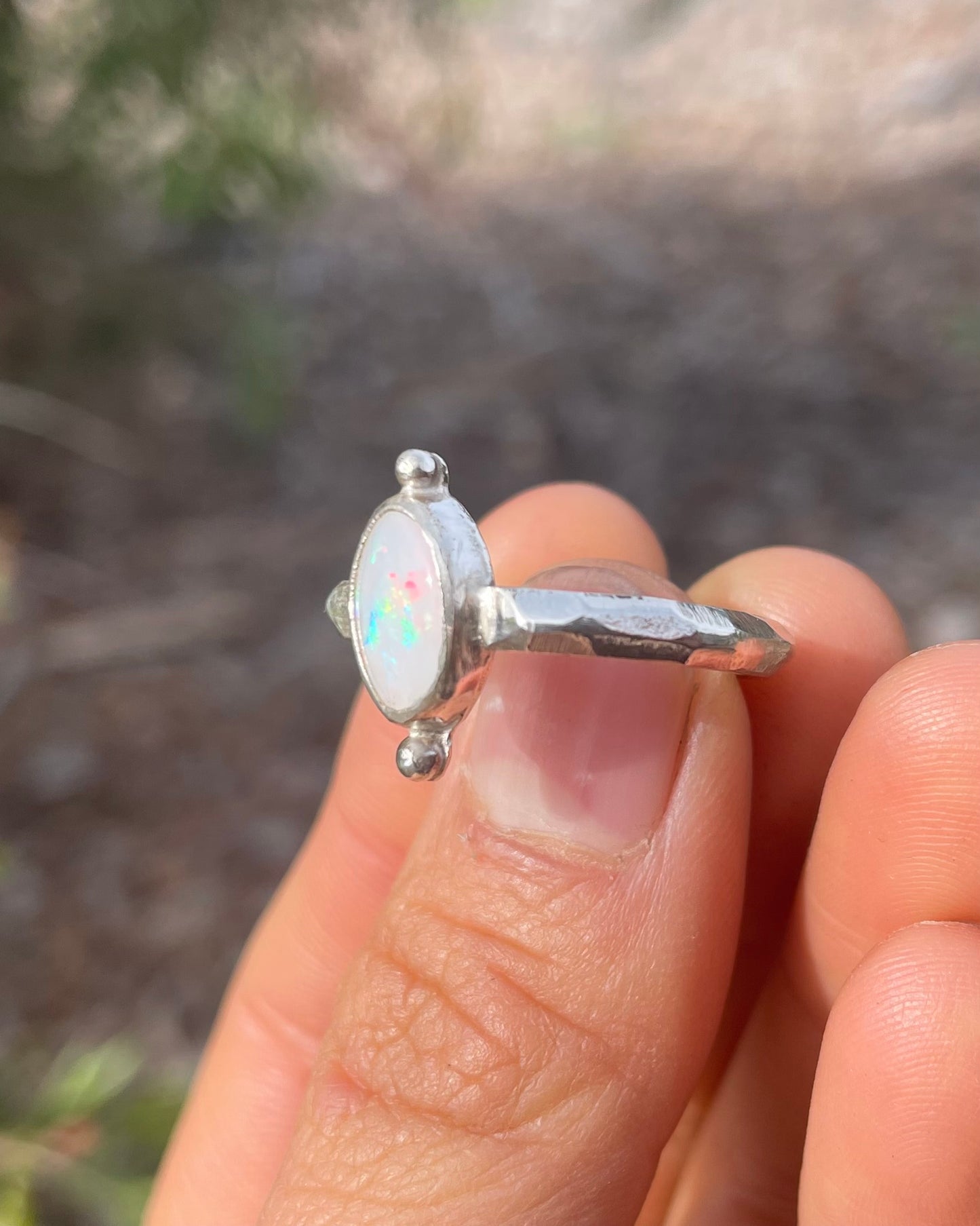 ~AUSTRALIAN CRYSTAL OPAL RING~ Size US 7(UK N1/2)