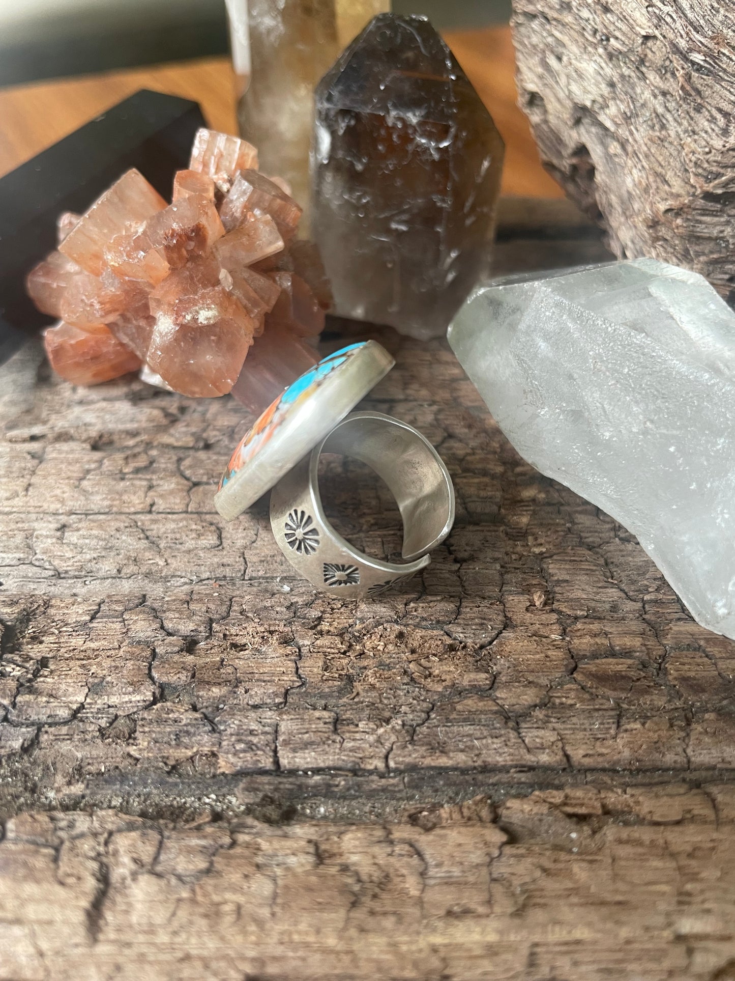 ~SPINY OYSTER TURQUOISE RING~ SIZE US6(L1/2)