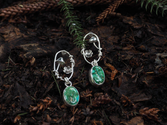 ~IN THE WOODS EARRINGS~ Sonoran Turquoise
