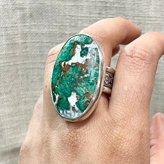 ~Malachite Statement Ring~ size US7.25