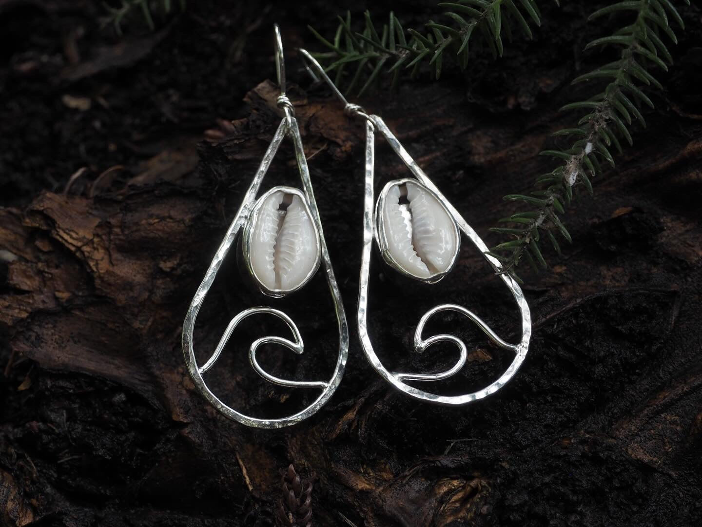 ~ABUNDANCE EARRINGS~ Cowrie shell