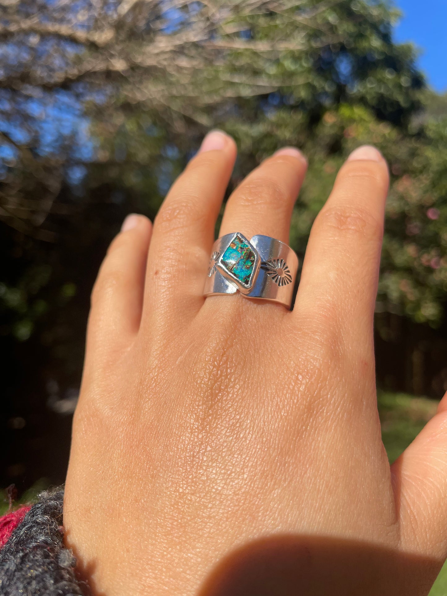 ~BLUE OPAL RING~