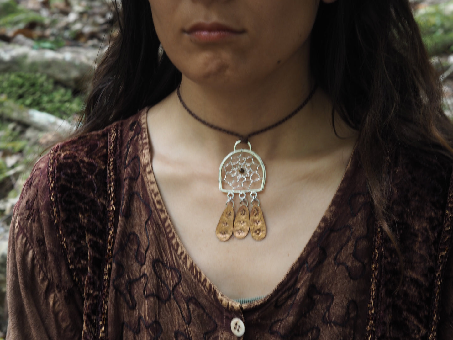 ~DREAM CATCHER FRINGE NECKLACE~