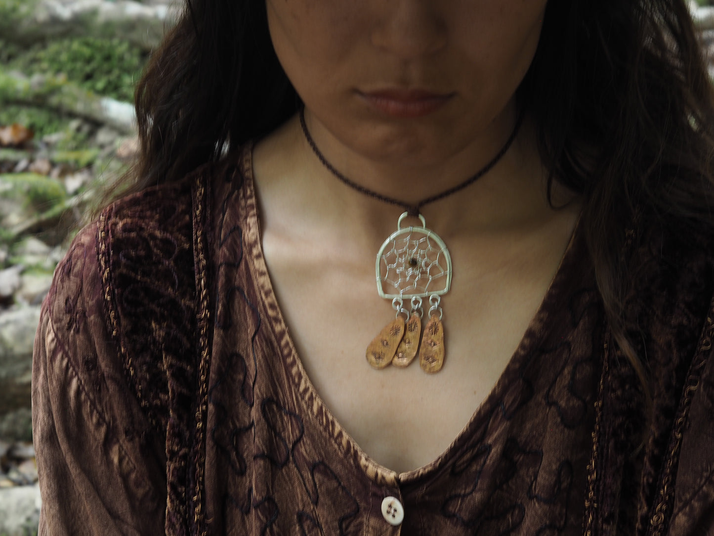 ~DREAM CATCHER FRINGE NECKLACE~