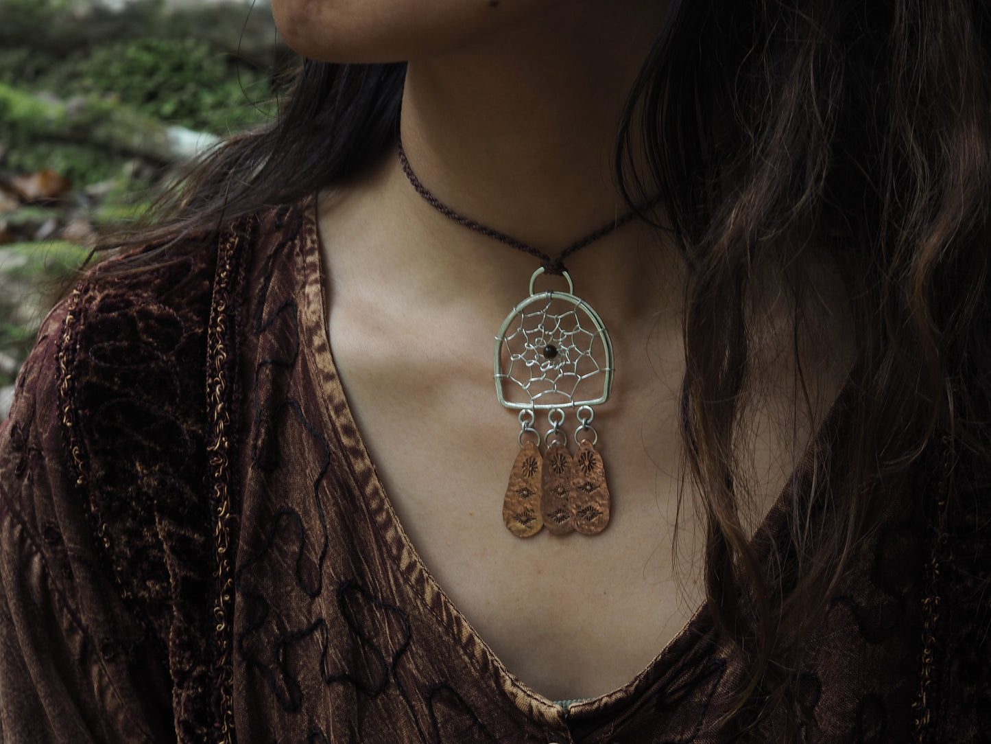 ~DREAM CATCHER FRINGE NECKLACE~