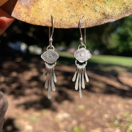 ~MINIMAL FRINGE EARRINGS~