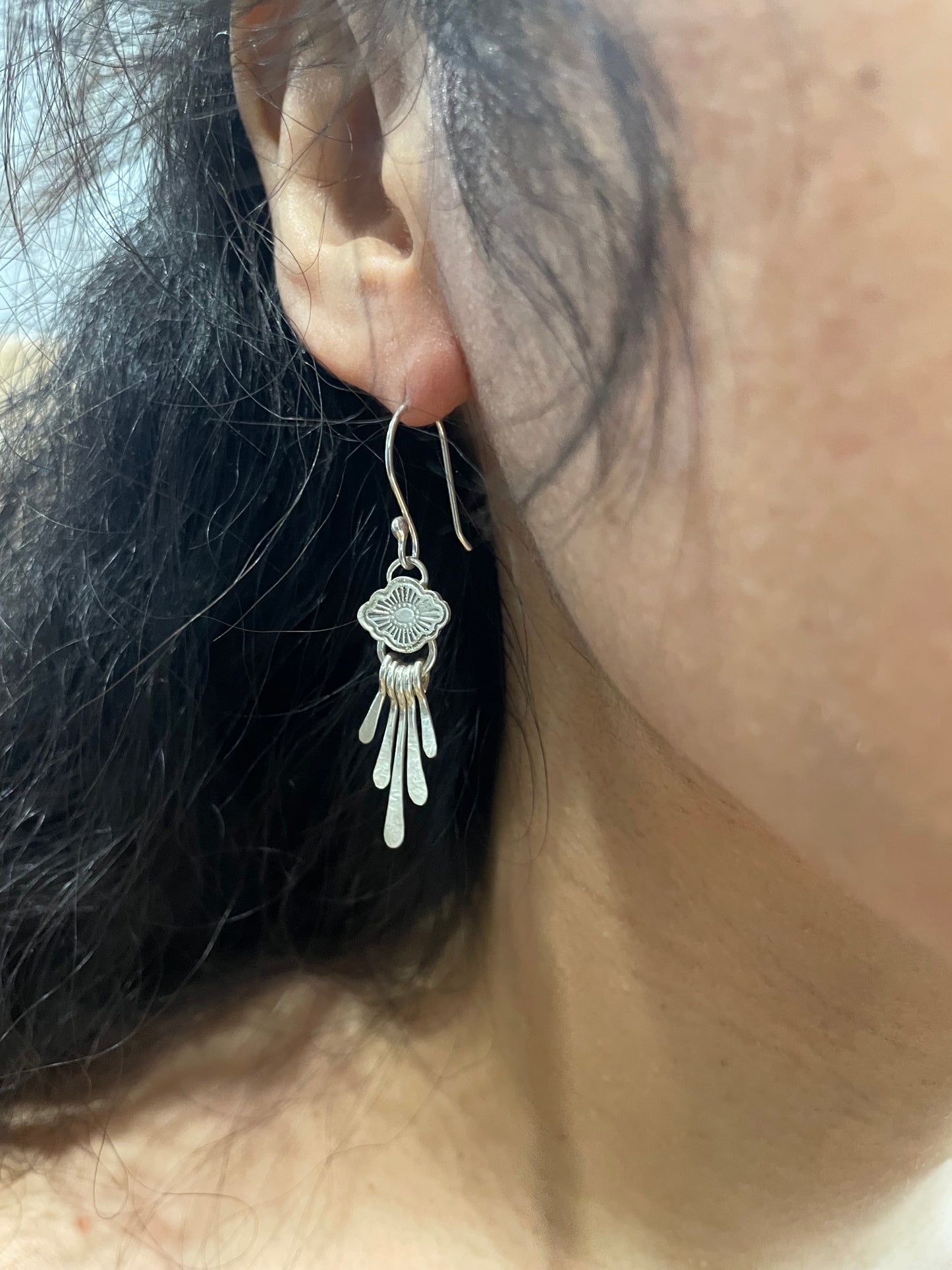 ~MINIMAL FRINGE EARRINGS~