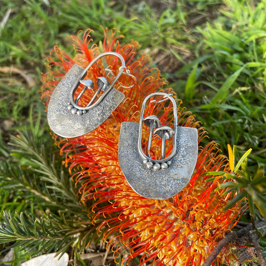 ~MICROORGANISM~ shroom earrings