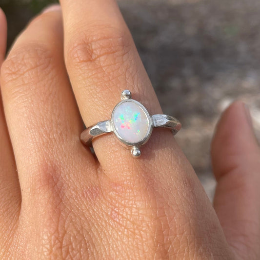 ~AUSTRALIAN CRYSTAL OPAL RING~ Size US 7(UK N1/2)