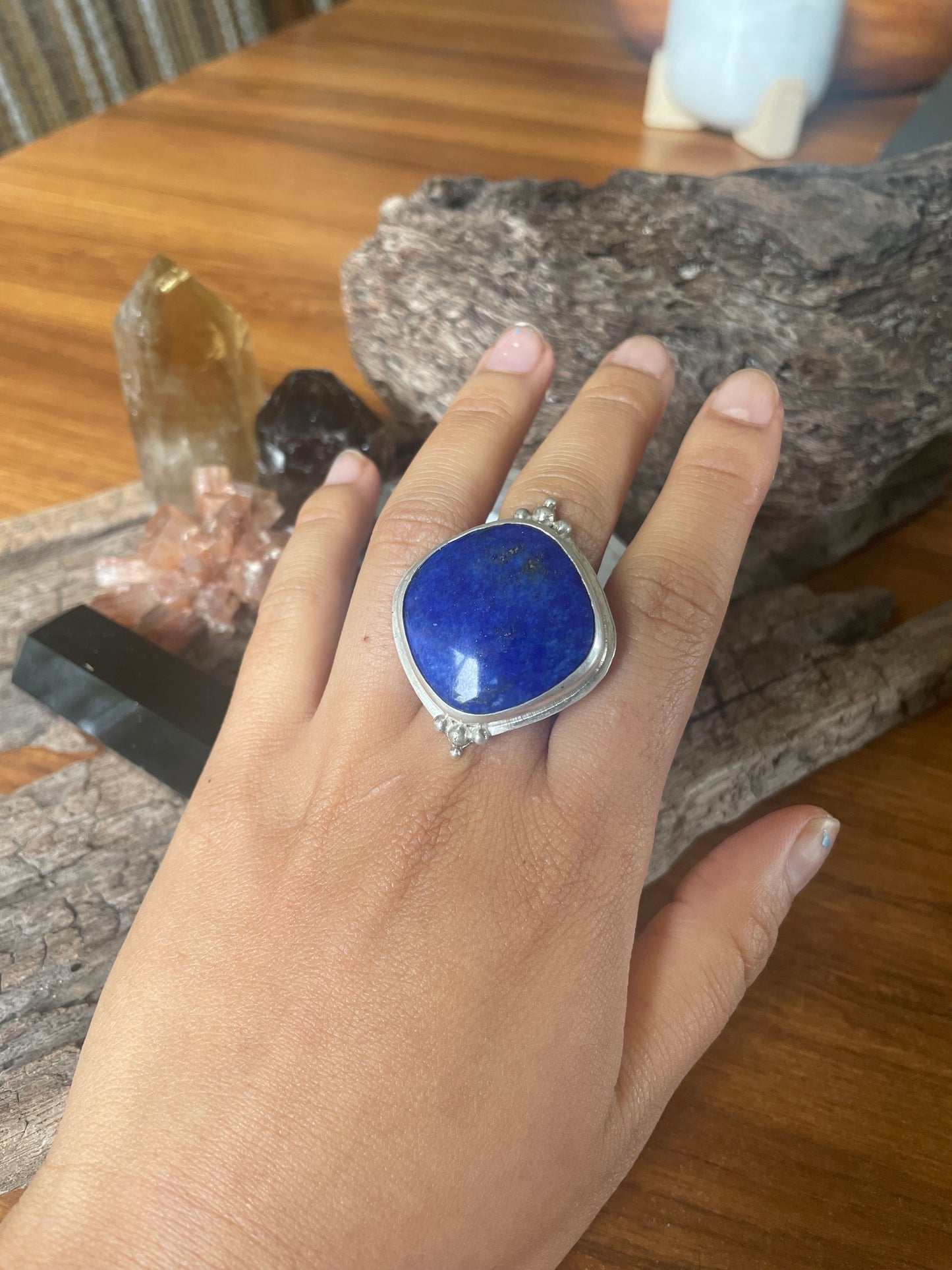 ~NIGHT SKY LAPIS LAZULI RING~ Size US6.5(M1/2)