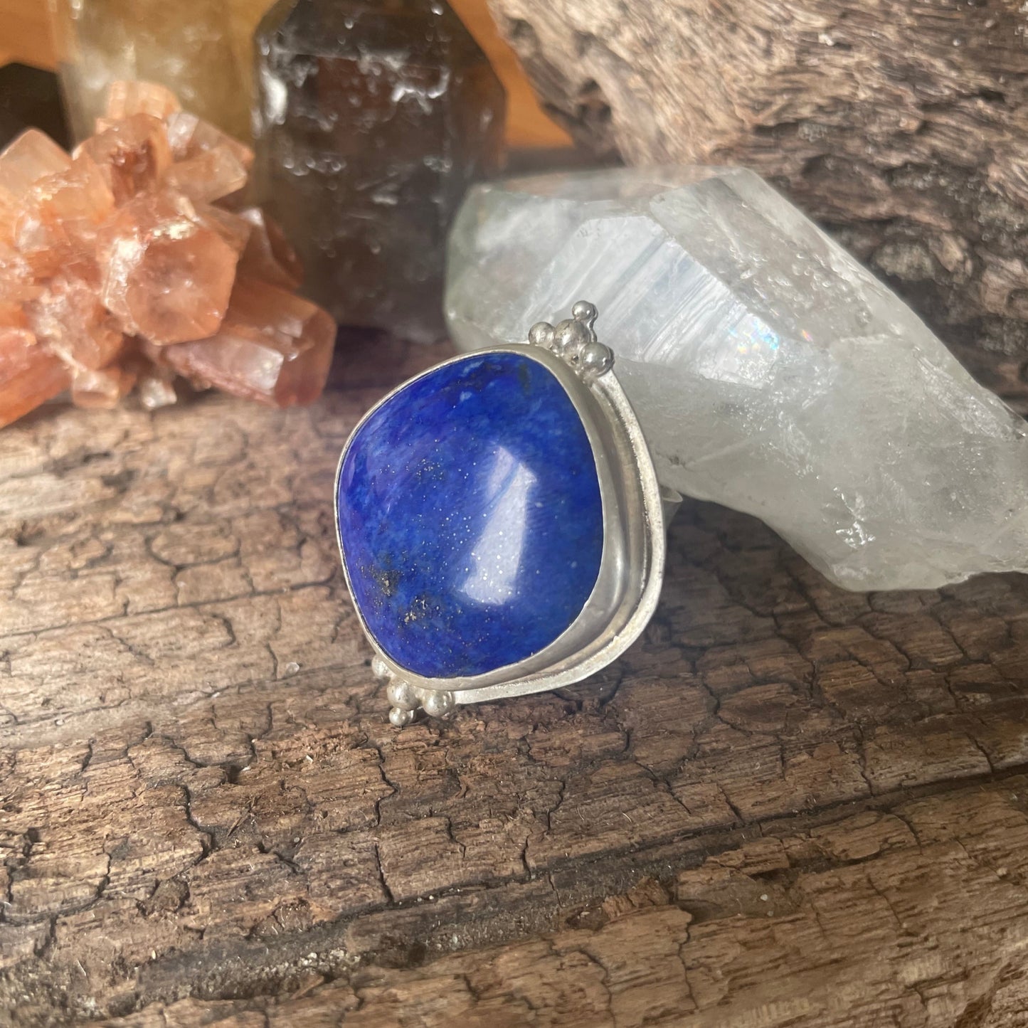 ~NIGHT SKY LAPIS LAZULI RING~ Size US6.5(M1/2)