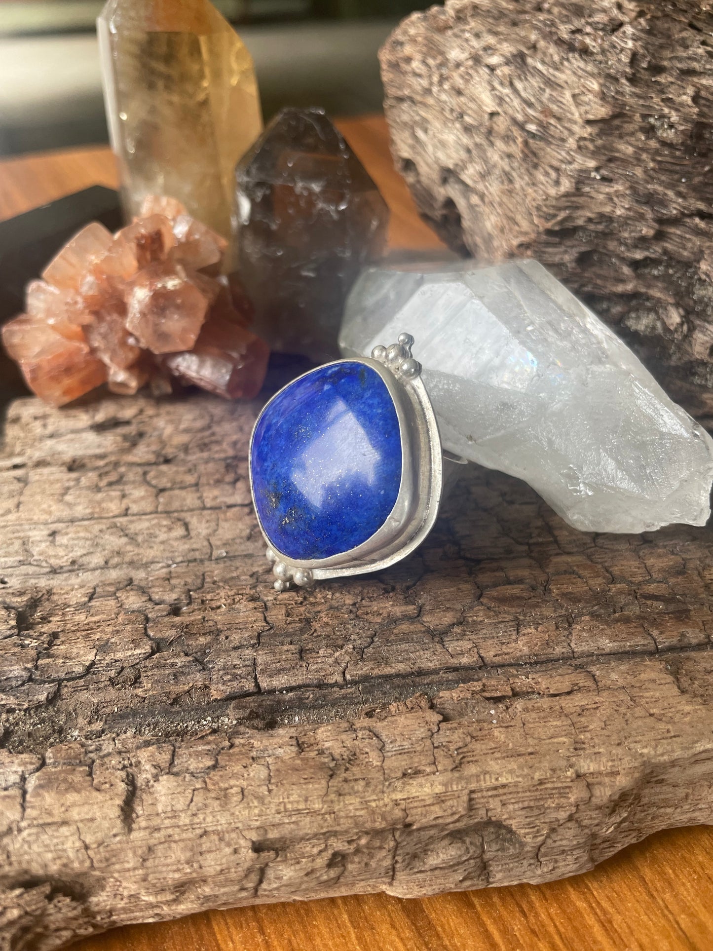 ~NIGHT SKY LAPIS LAZULI RING~ Size US6.5(M1/2)