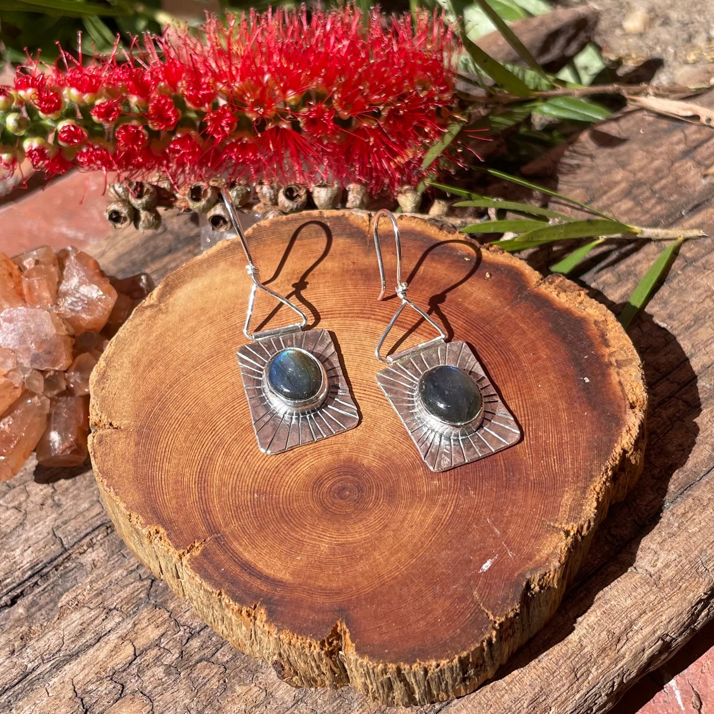 ~RAYS EARRINGS~ Blue Labradorite