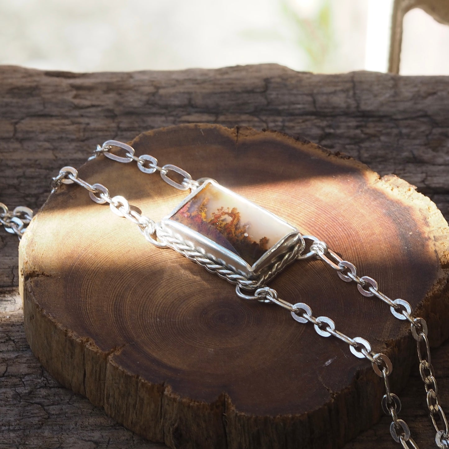 ~RED MOSS AGATE BRACELET~