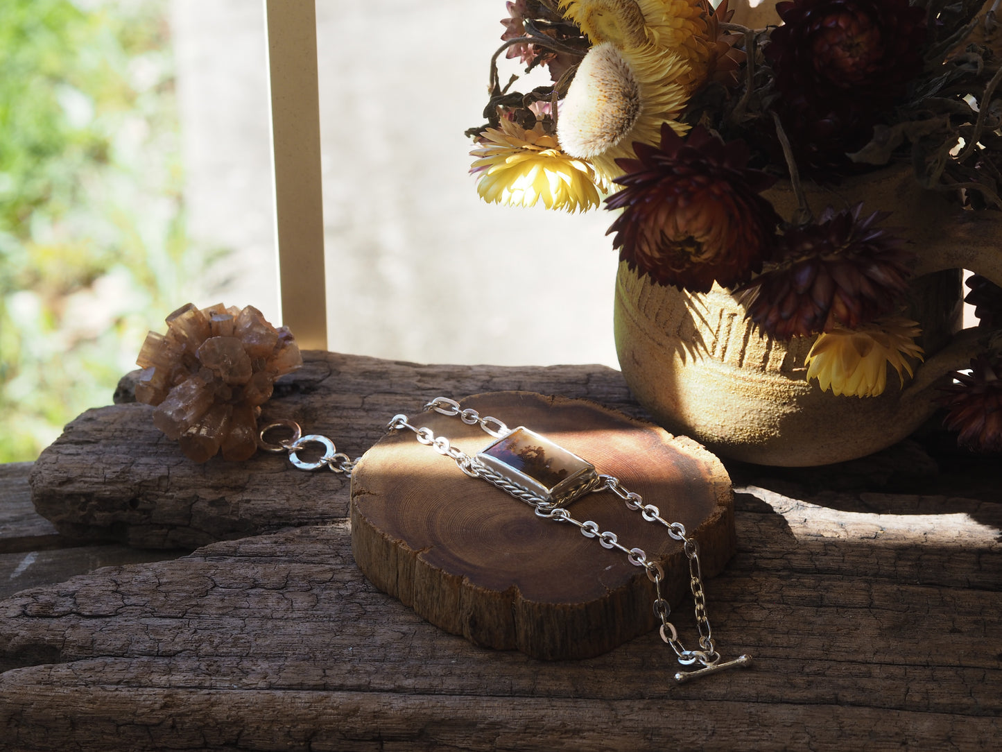 ~RED MOSS AGATE BRACELET~