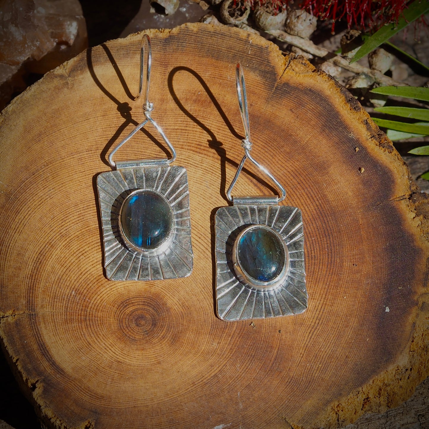 ~RAYS EARRINGS~ Blue Labradorite