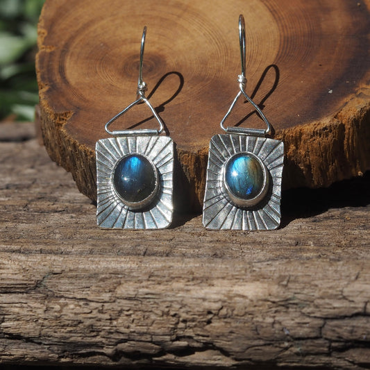 ~RAYS EARRINGS~ Blue Labradorite