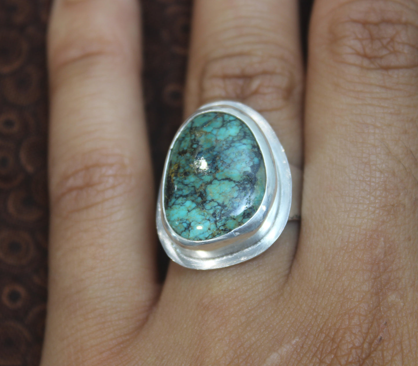 Tibetan Turquoise silver ring