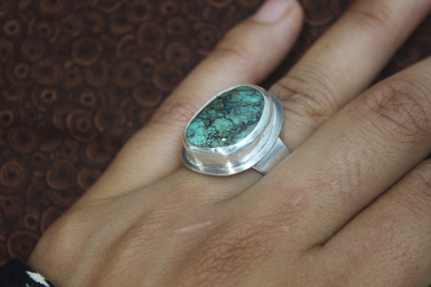 Tibetan Turquoise silver ring